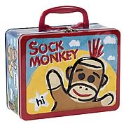 Sock Monkey Tin Tote